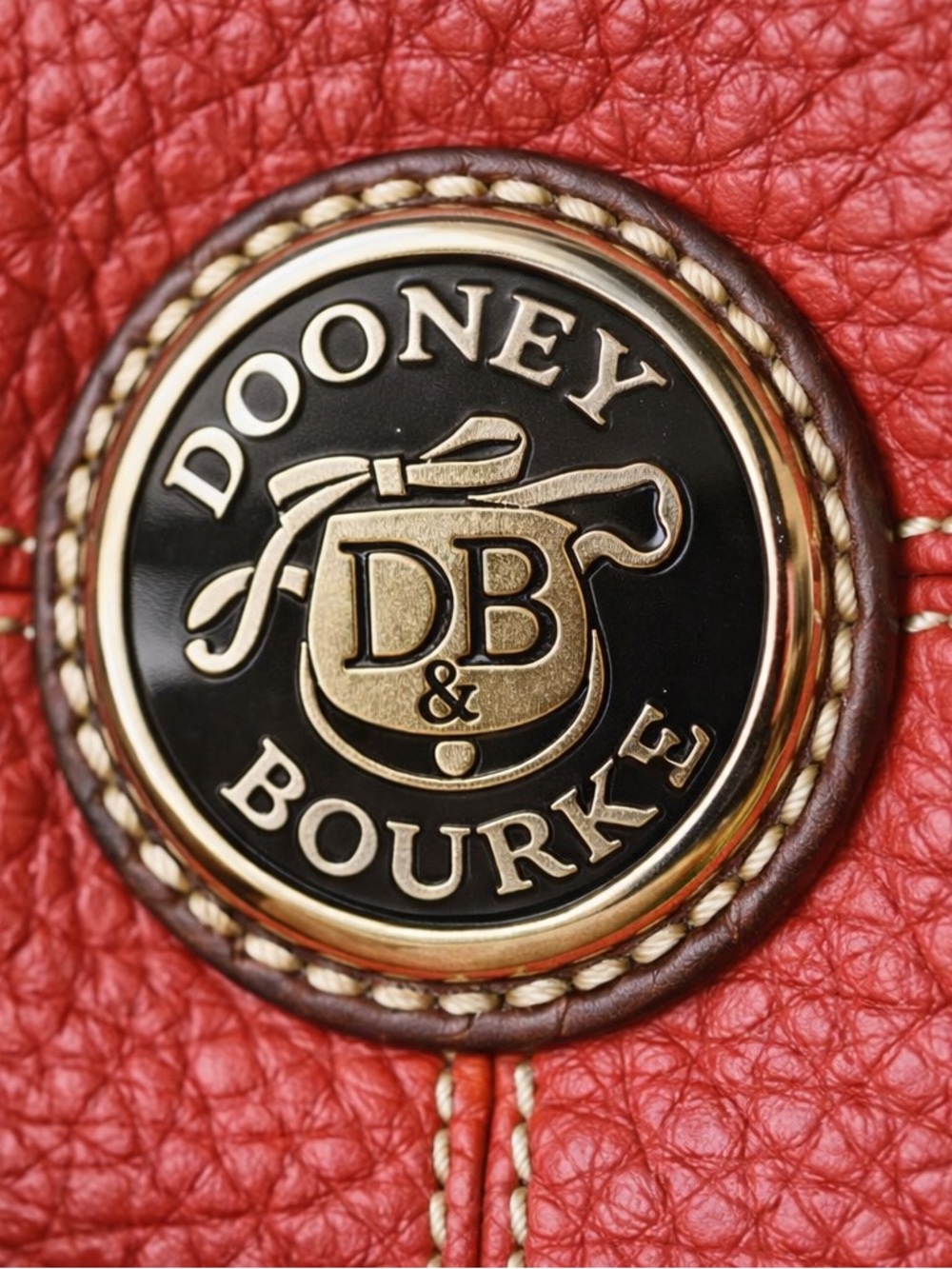 Vintage Dooney & Bourke Red
Pebble Leather Shoulder Bag - Picture 2 of 7